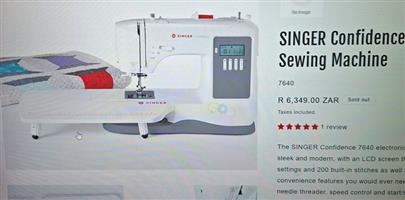 sewing machine singer confidence 7640