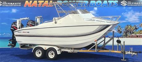 KINGCAT 2006 ON TRAILER 2 X 150 HP MERCURY OPTIMAX 