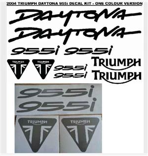 2004 Triumph Daytona 955i decals stickers vinyl graphics kits