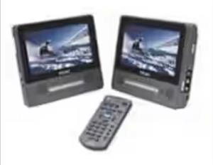 Portable In Car Dual Screen DVD Player (for headrest)