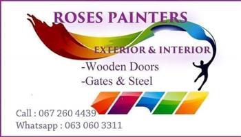 ROSES PAINTERS.  PAINTING AND RENOVATIONS.  Exterior and interior walls.  Gates,