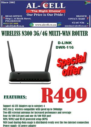 D-LINK Wireless N300 3G/4G Multi-Wan Router
