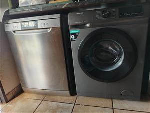 AEG dishwasher and Hisense 9kg front loader combo