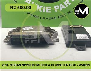 2016 NISSAN NP200 BCMI BOX & COMPUTER BOX - MV0899  