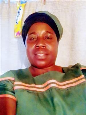 Sibabongeni (50) with 9 yrs exp needs live in job as maid or nanny asap