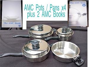 AMC Cookwear x4 plus 2 AMC Cook Books 