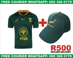 Sameday COURIER ON Springbok Jerseys, Caps, Hoodies and more