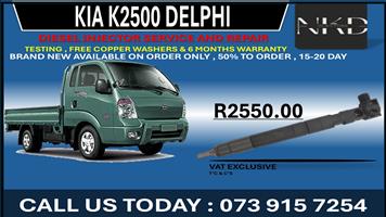 Kia K2500 Delphi Diesel Injectors 