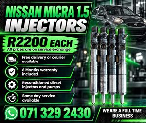 NISSAN MICRA 1.5 INJECTORS FOR SALE WITH WARRANTY 