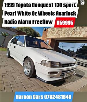 1999 Toyota Conquest 130 Sport Oz wheels alarm Gearlock drop
