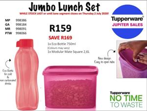 Tupperware Jumbo Lunch Set