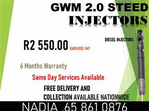 STEED GWM 2.0 DIESEL INJECTORS FOR SALE OR TO RECON NATIONWIDE