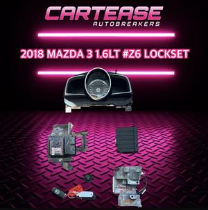 2018 MAZDA 3 1.6 #Z6 LOCKSET FOR SALE 