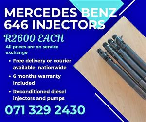 MERCEDES BENZ 646 INJECTORS FOR SALE WITH WARRANTY