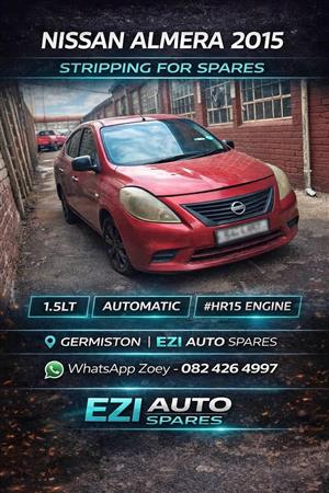Almera Nissan 1.5 automatic scrapping for spares
