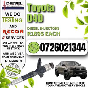 Toyota D4D diesel injectors for sale