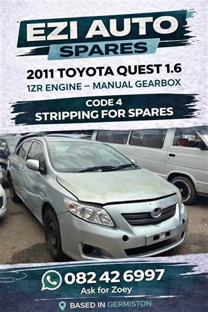 2011 Corolla quest breaking for car spares