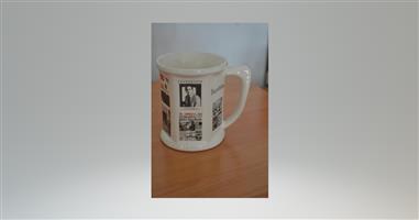 Used, Souvenir SA mugs with milestone headlines for sale  Durban - Westville