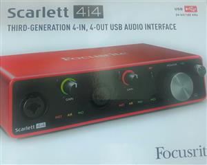 Scarlett 4i4 Third Generation USB Audio Interface