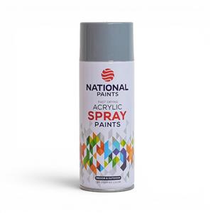 National Paints Fast Drying Acrylic Spray 400ml (Grey)