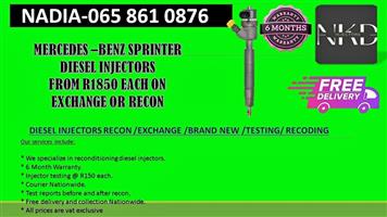 MERCEDES SPRINTER DIESEL INJECTORS FOR SALE WITH A WARRANTY OF 6 MONTHS