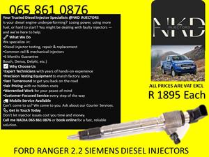 FORD RANGER 2.2 BK DIESEL INJECTORS FOR SALE 