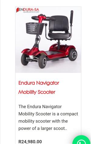 Mobility scooter - Endura Navigator 