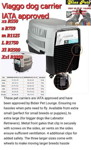 Vaggio airline approved dog carriers