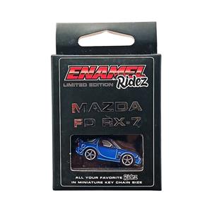 Mazda FD RX-7 Blue - Die-Cast Enamel Keychain