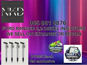 FORD RANGER 3,2 DIESEL INJECTORS - FOR SALE ON EXCHANGE OR RECO OR NEW HENNENMAN