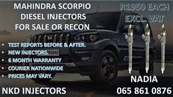 MAHINDRA SCORPIO DIESEL INJECTORS FOR SALE. REBUILT AND TESTED