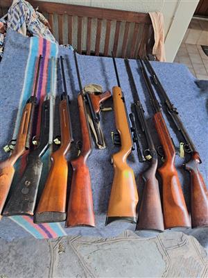 COLLECTION OF .177 AIR RIFLES. Older Springer, some PRE-WW1