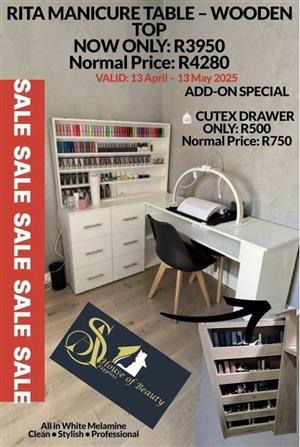 Salon manicure  table