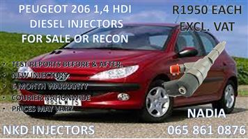 DIESEL INJECTORS FOR SALE FOR PEUGEOT 206 1.4 HDI