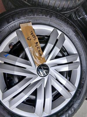 4x Polo Rims And Tyres with Caps As New