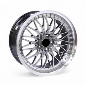 18″ ZAR-2025 5/112/114 Hyper Black Machine Edge With Chrome Rivets Alloy Wheels