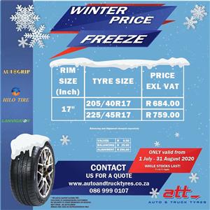 Big Car Tyre Sale in  Johannesburg & Germiston
