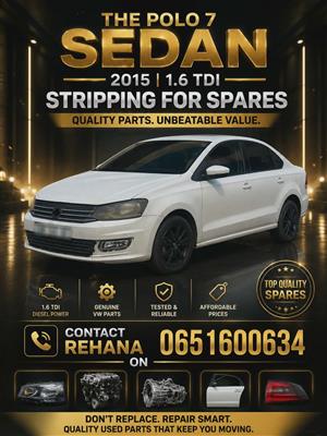 POLO 7 SEDAN STRIPPING FOR SPARES