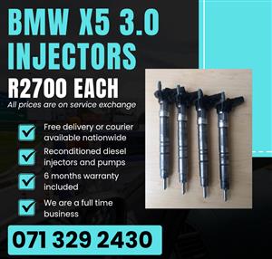 BMW X5 3.0 INJECTORS FOR SALE WITH WARRANTY 