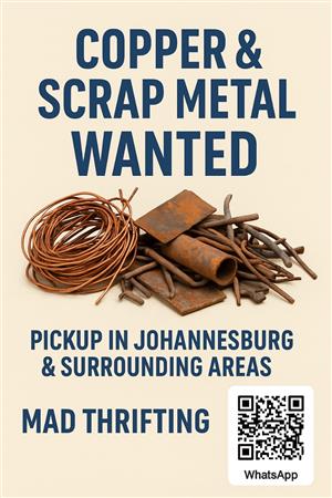 Copper & Scrap Metal Pickup – Johannesburg & Surrounding