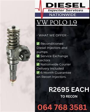 VW POLO 1.9 Reconditioned Diesel Injectors – Tested & Guaranteed | Nationwide