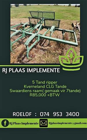 5 tand ripper CLG tande