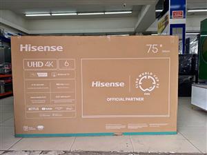 Brand New 75” Hisense Smart 4K UHD TV – Massive Screen on Special!