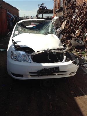 Stripping Toyota Corolla (RunX shape) 140i 2007 for Spares