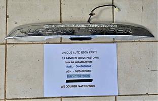 Toyota Urban Cruiser Chrome Boot Lid Cover With Boot Lock