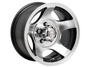 13″ A-Line BZR 4/114 Silver Machine Face Alloy Wheels
