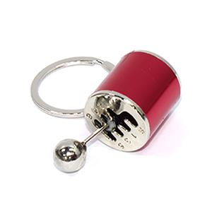 Keyring with Mini Gearshift Transmission (Red)