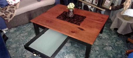 Wooden coffee table