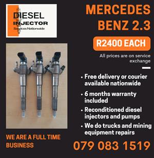 MERCEDES BENZ 2.3 INJECTORS FOR SALE WITH WARRANTY INCLUDED 