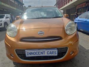2014 NISSAN MICRA 1.6 PETROL, MANUAL TRANSMISSION, ORANGE COLOUR, MILEAGE 75000KM
